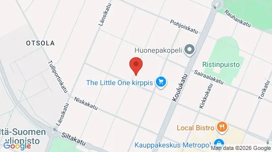 Apartments for rent i Joensuu - kort over placeringen