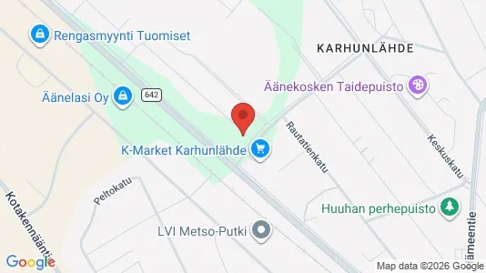 Apartments for rent i Äänekoski - kort over placeringen
