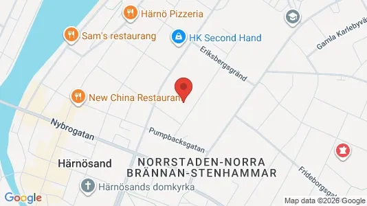 Apartments for rent i Härnösand - kort over placeringen