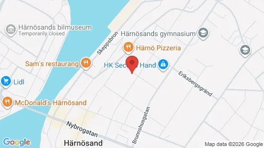 Apartments for rent i Härnösand - kort over placeringen