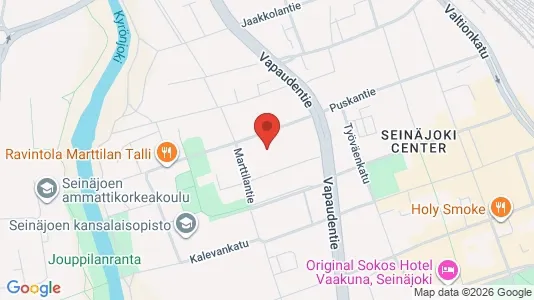Apartments for rent i Seinäjoki - kort over placeringen