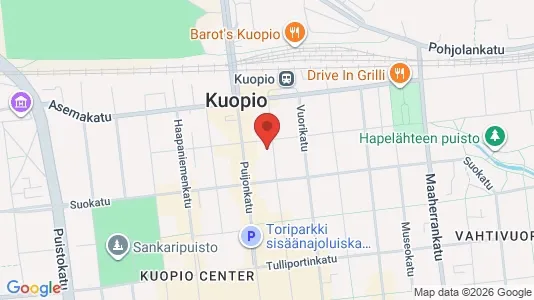 Apartments for rent i Kuopio - kort over placeringen