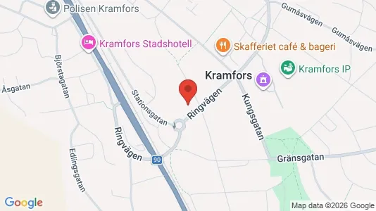 Apartments for rent i Kramfors - kort over placeringen