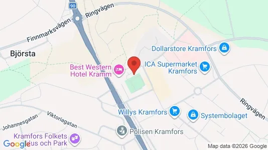 Apartments for rent i Kramfors - kort over placeringen