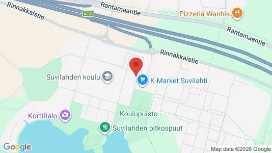 Apartments for rent i Vaasa - kort over placeringen
