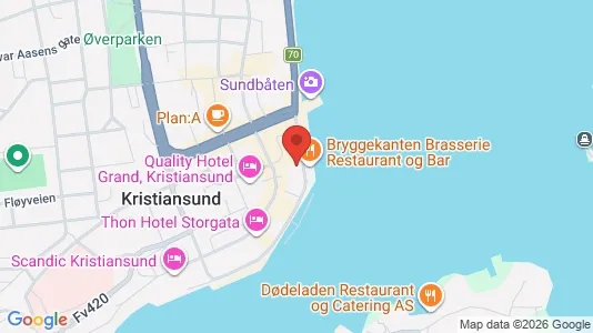 Apartments for rent i Kristiansund - kort over placeringen