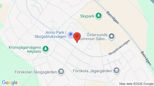 Apartments for rent i Östersund - kort over placeringen