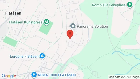 Rooms for rent i Trondheim Lerkendal - kort over placeringen