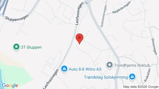 Apartments for rent i Trondheim Lerkendal - kort over placeringen