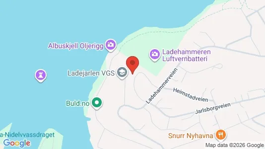 Apartments for rent i Trondheim Østbyen - kort over placeringen