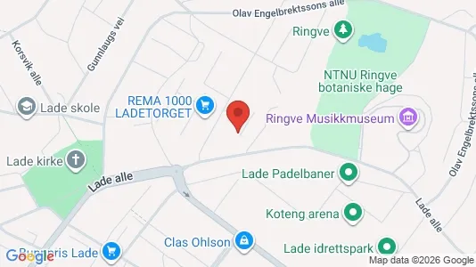 Apartments for rent i Trondheim Østbyen - kort over placeringen