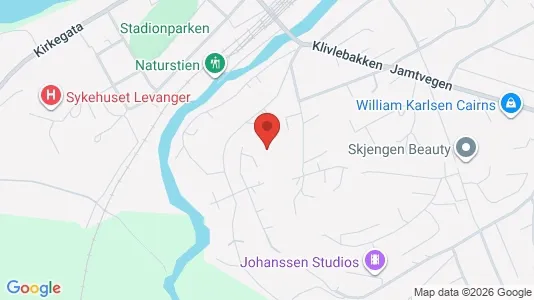 Apartments for rent i Levanger - kort over placeringen