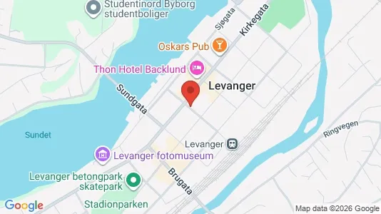 Apartments for rent i Levanger - kort over placeringen