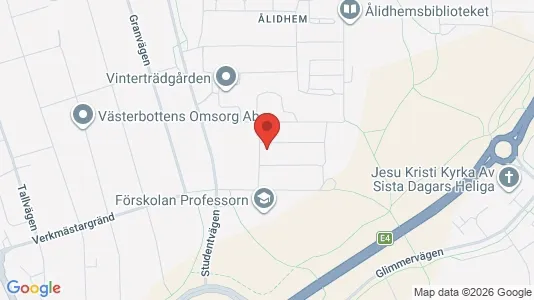 Apartments for rent i Umeå - kort over placeringen