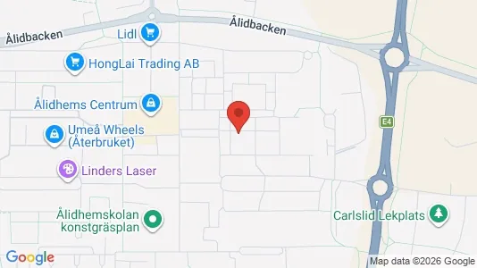 Apartments for rent i Umeå - kort over placeringen
