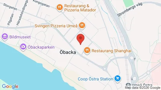 Apartments for rent i Umeå - kort over placeringen
