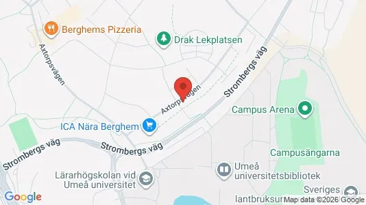 Apartments for rent i Umeå - kort over placeringen
