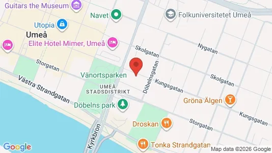 Apartments for rent i Umeå - kort over placeringen
