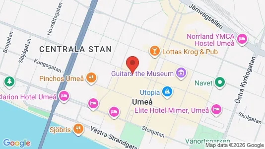 Apartments for rent i Umeå - kort over placeringen