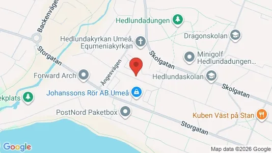 Apartments for rent i Umeå - kort over placeringen