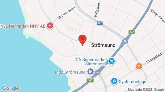 Apartments for rent i Strömsund - kort over placeringen