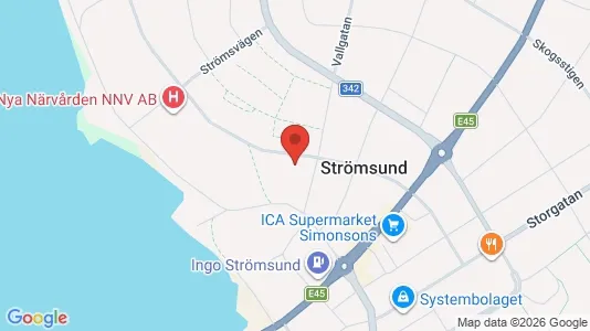 Apartments for rent i Strömsund - kort over placeringen