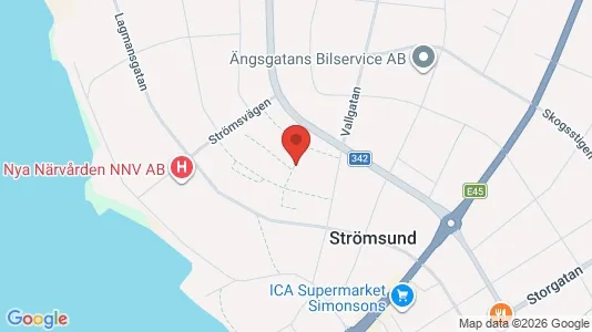 Apartments for rent i Strömsund - kort over placeringen