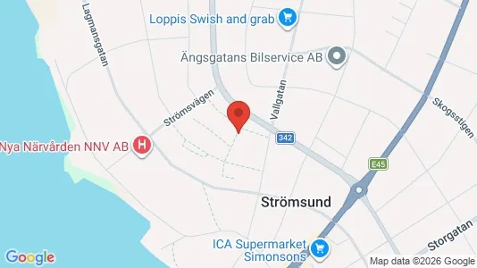 Apartments for rent i Strömsund - kort over placeringen