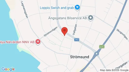 Apartments for rent i Strömsund - kort over placeringen