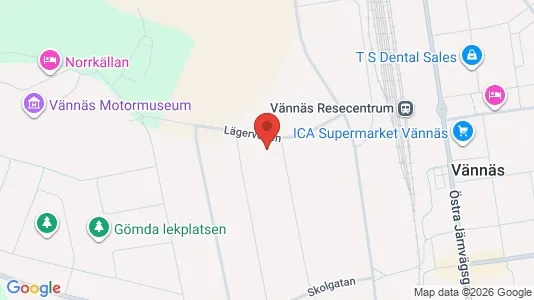 Apartments for rent i Vännäs - kort over placeringen