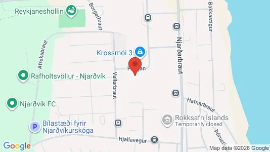 Apartments for rent i Reykjanesbær - kort over placeringen