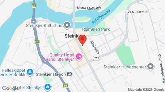 Apartments for rent i Steinkjer - kort over placeringen