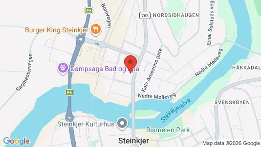 Apartments for rent i Steinkjer - kort over placeringen