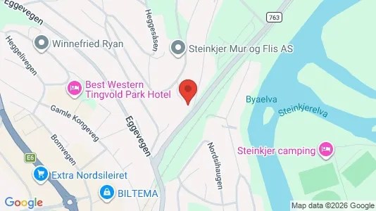 Apartments for rent i Steinkjer - kort over placeringen