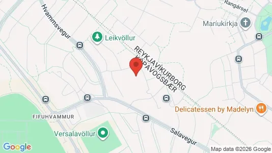 Apartments for rent i Kópavogur - kort over placeringen
