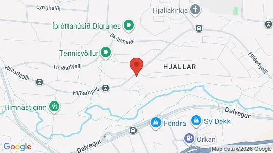 Apartments for rent i Kópavogur - kort over placeringen