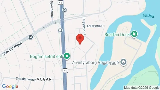 Apartments for rent i Reykjavík Laugardalur - kort over placeringen
