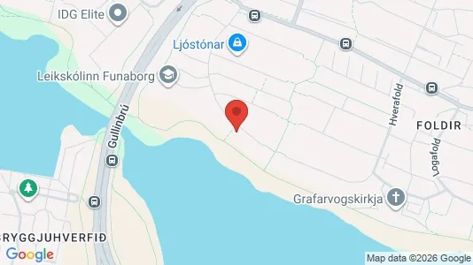 Apartments for rent i Reykjavík Grafarvogur - kort over placeringen