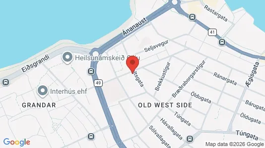 Apartments for rent i Reykjavík Miðborg - kort over placeringen