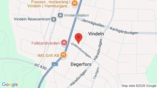 Apartments for rent i Vindeln - kort over placeringen