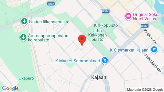 Apartments for rent i Kajaani - kort over placeringen
