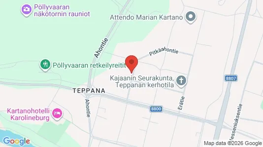 Apartments for rent i Kajaani - kort over placeringen