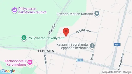 Apartments for rent i Kajaani - kort over placeringen