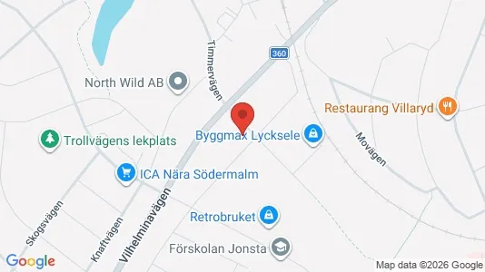 Apartments for rent i Lycksele - kort over placeringen