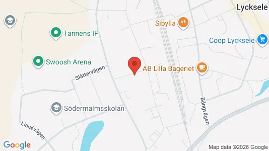 Apartments for rent i Lycksele - kort over placeringen