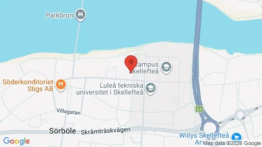 Apartments for rent i Skellefteå - kort over placeringen