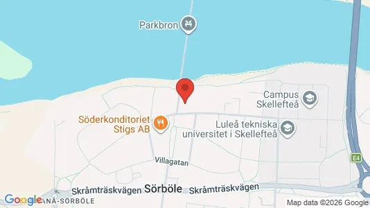 Apartments for rent i Skellefteå - kort over placeringen