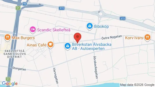 Apartments for rent i Skellefteå - kort over placeringen