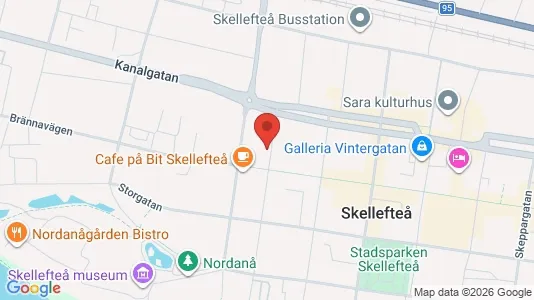 Apartments for rent i Skellefteå - kort over placeringen