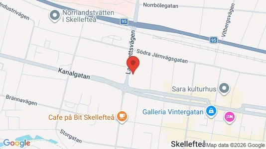Apartments for rent i Skellefteå - kort over placeringen